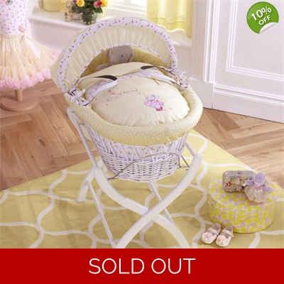 Humphrey's Corner Lottie Fairy Princess Wicker Moses Basket